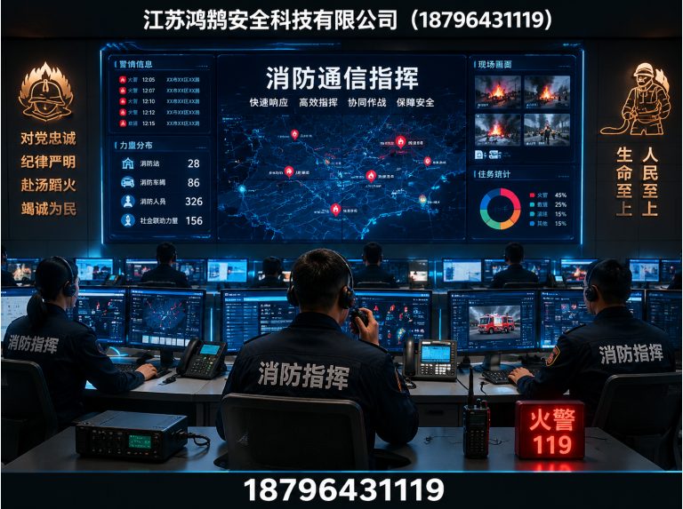 滨州消防通信指挥展示图
